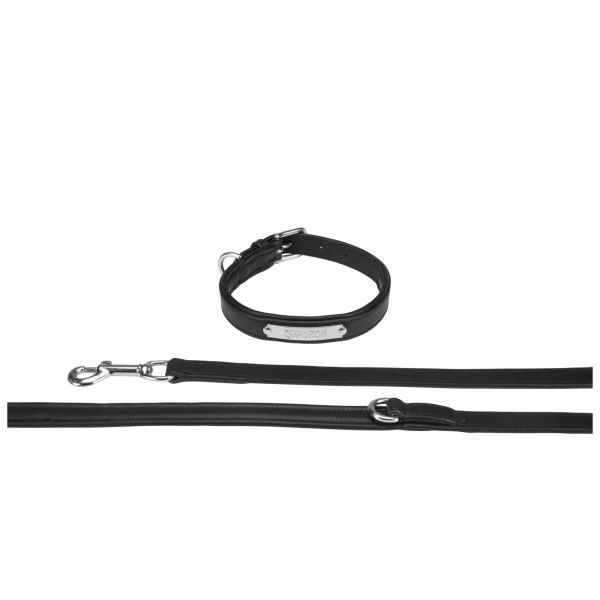 Eskadron Hundeset Leather, Leine + Halsband