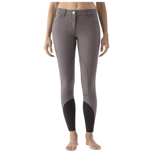 Calzoni Da Equitazione Donna Equiline Alta Vita, Grip Ginocchio &ndash; Colore Blu