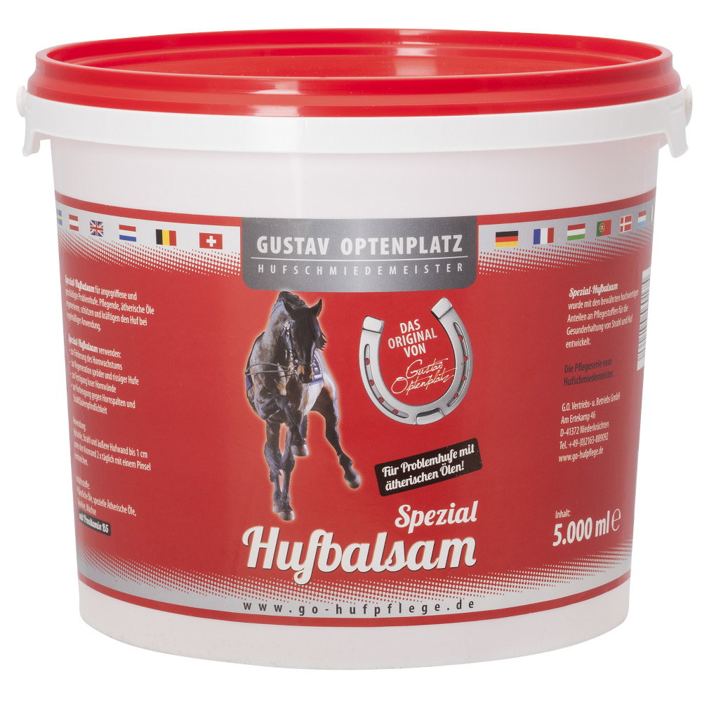 Gustav Optenplatz Huffett Spezial Hufbalsam, Hufpflege