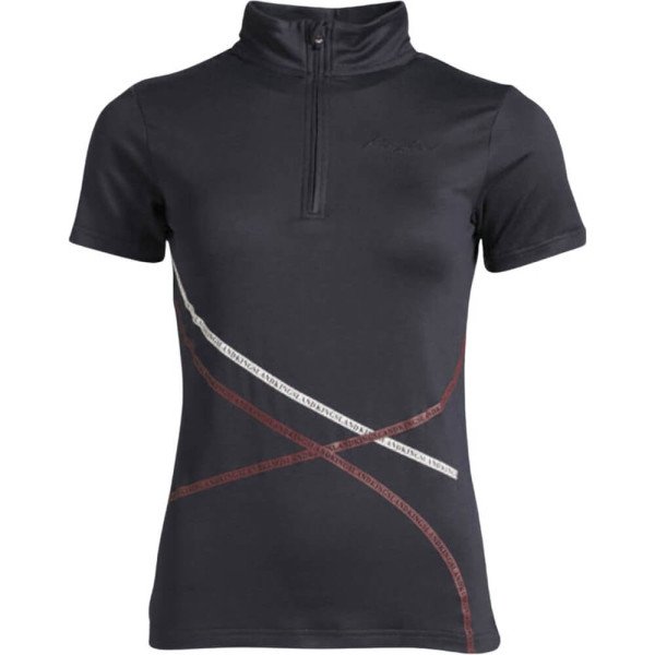 Kingsland Shirt Damen KLpaula FS22, Trainingsshirt, kurzarm, 1/2 Reißverschluss