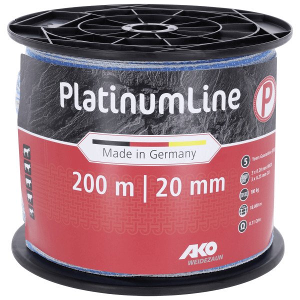 AKO Weidezaunband PlatinumLine, 200 m , 20 mm