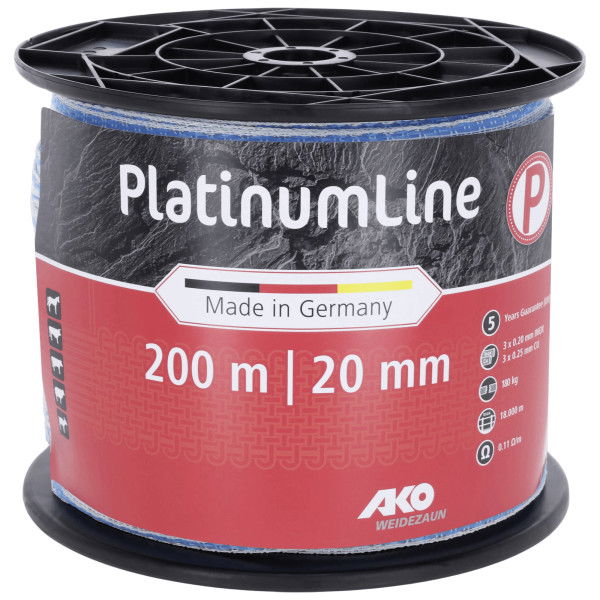 AKO Weidezaunband PlatinumLine, 200 m , 20 mm