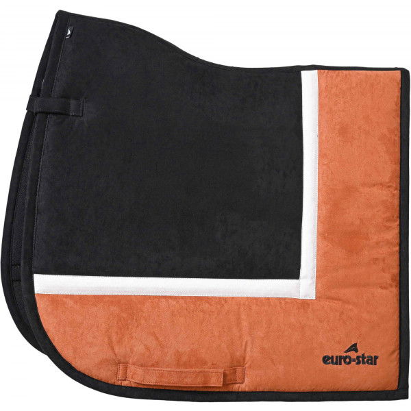 Euro Star Saddle Pad ESSimiLeath Striped FW24, Dressage Saddle Pad