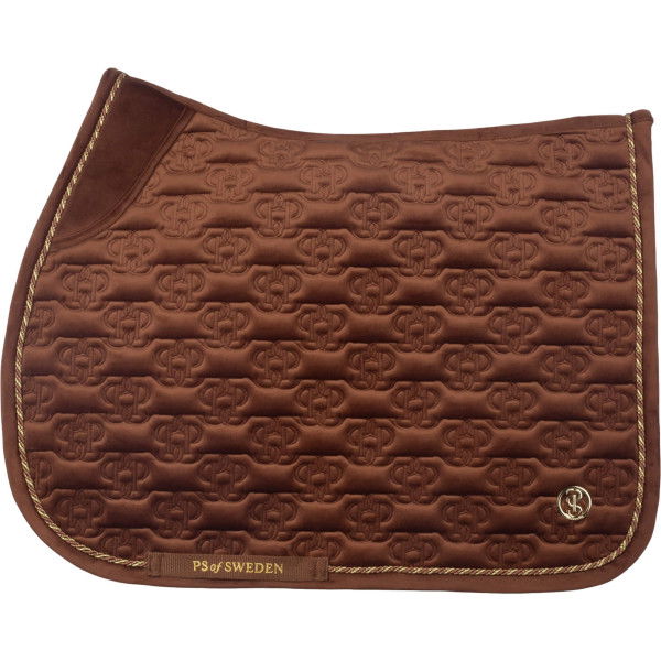 PS of Sweden Saddle Pad Velvet Monogram FW24, Jumping Saddle Pad