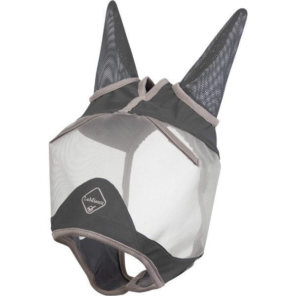 LeMieux Fliegenmaske Armour Shield Pro Half, mit Ohrenschutz, UV-Schutz