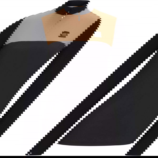 BOSS Equestrian Shirt Damen Colour Block HW24, Trainingsshirt, langarm