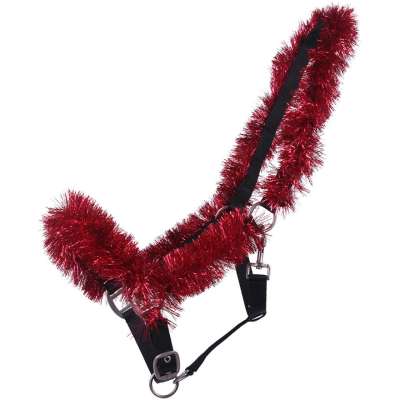 QHP Halter with Christmas Garland, Nylon Halter