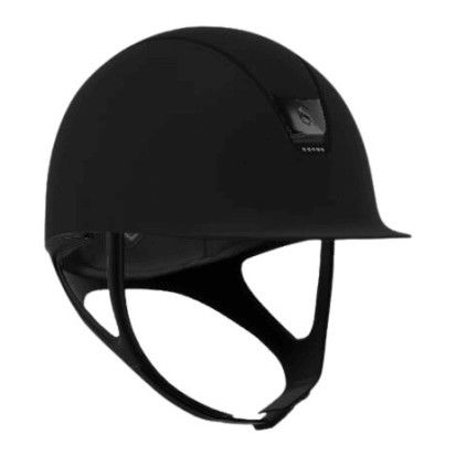 Samshield Riding Helmet Classic 2.0 Shadowmatt, Trim Matt, Blazon Black Chrome, 5 Swarovski Hematite