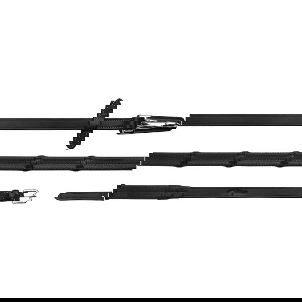 Dyon Reins Rubber Reins 5/8" WC, with Bars, with Carabiner