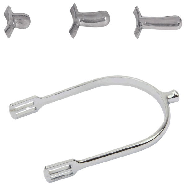 Waldhausen Spurs Set, with Spur Strap, Rounded