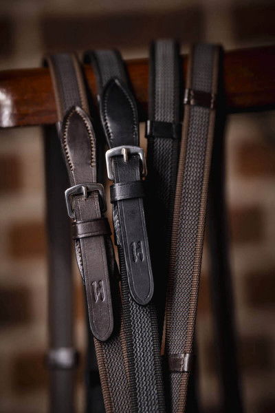 Horseware Zügel Rubber Grip Continental HW25, Gurtzügel, mit Gummi
