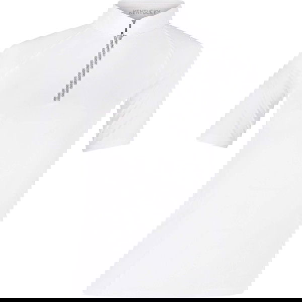 Kentucky Horsewear Turniershirt Damen Classic mit Glitzer Reisverschluss, kurzarm