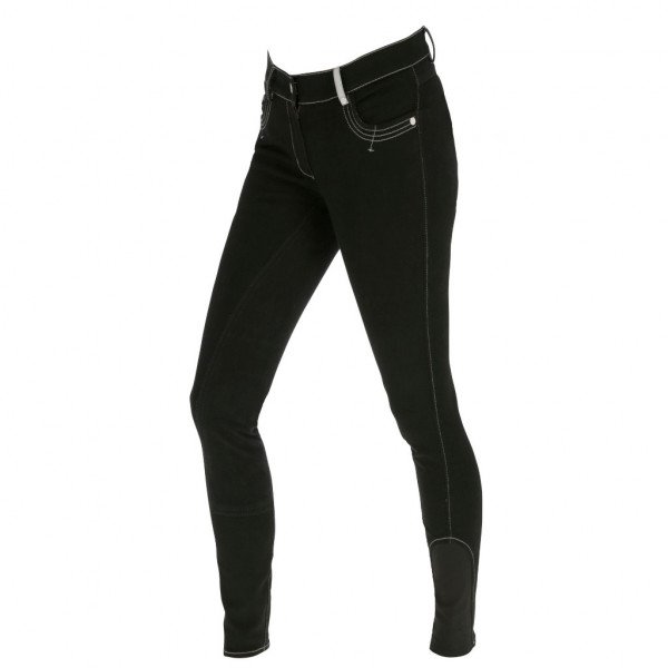 Covalliero Women's Breeches Basic Plus LS, Full Seat, Leather Trim, Synthetic Leather