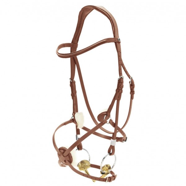 Stübben Snaffle Bridle 2700 Pro-Jump with Slide & Lock, Mexican Noseband