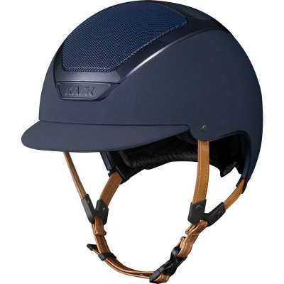 Kask Reithelm Dogma Chrome Lederriemen Hellbraun