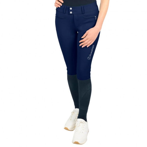 Samshield Reithose Damen Clara FS22, Vollbesatz, Full-Grip, High Waist, Glitzer