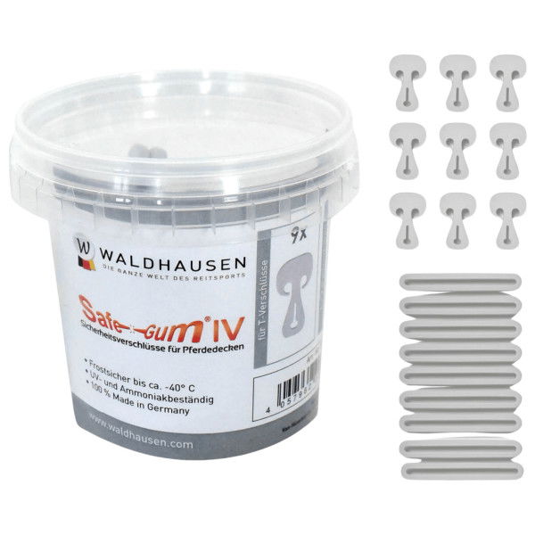 Waldhausen Safe-Gum Set Mixed, Predetermined Breaking Gums for Rug Closures