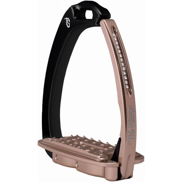 Tech Stirrups Stirrups Venice Sloped EVO Swarovski, Safety Stirrups, Aluminium