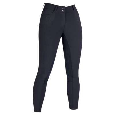 HKM Reithose Damen Savona Style Alos, High Waist, Vollbesatz, Kunstlederbesatz