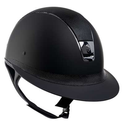 Samshield Riding Helmet Miss Shield Shadowmatt, Top + FB Shimmer, Trim + Blazon Chrome Silver