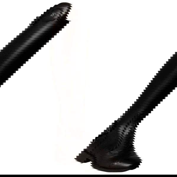 Dyon Reitstiefel Slim mit Schnürung, Lederreitstiefel, Damen, Herren, schwarz
