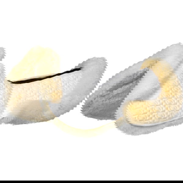 Equestro Lammfellpad mit Einschubtaschen, Korrekturpad, mit Fellrand vorne und hinten