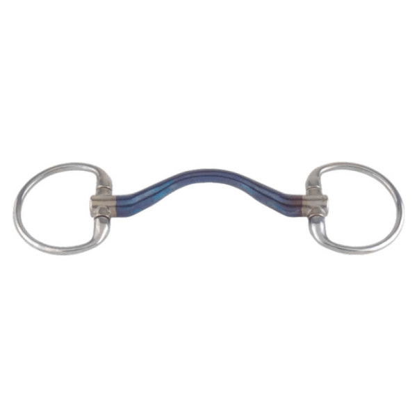 Trust Eggbut Snaffle Sweet Iron, Medium Port, Bar Bit, with Medium Tongue Clearance