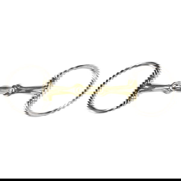 QHP Olivenkopfgebiss Anatomisch, Argentan, doppelt gebrochen