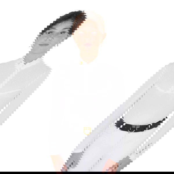 Equestro Girl's Competition Shirt, long-sleeved