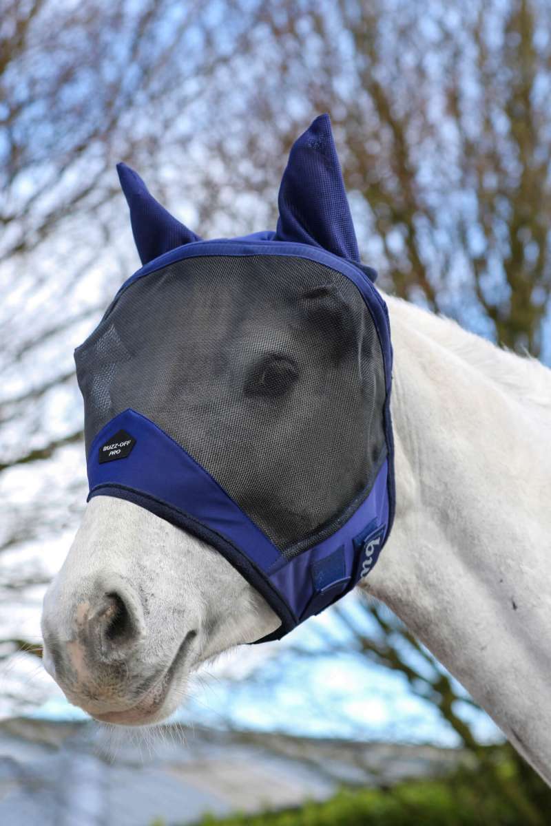 Bucas Buzz Off Deluxe Fly Mask S – Premium Fliegenhaube Für Pferde Ohne Ohren