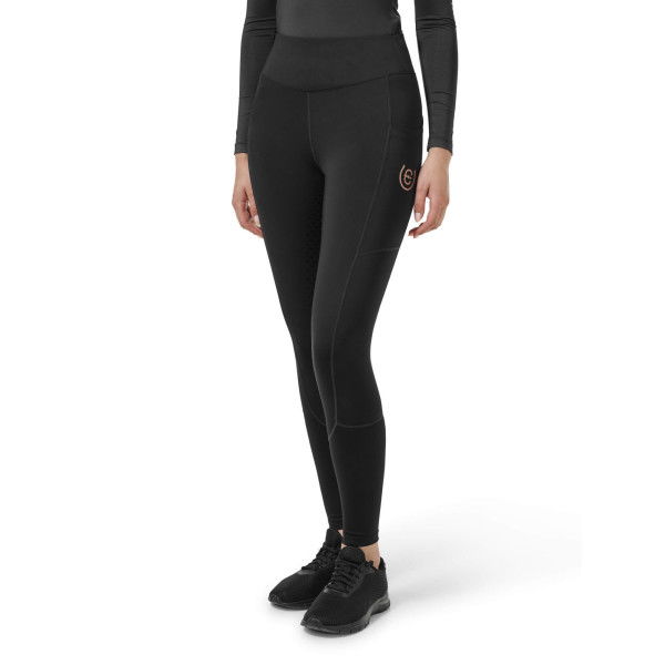 Equestrian Stockholm Reitleggings Damen Dressage Movement Dark Ocean, Vollbesatz, Full-Grip