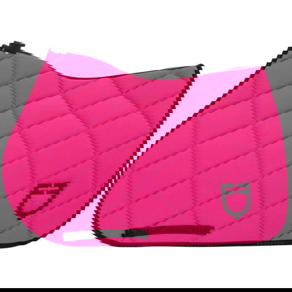 Equestro Saddle Pad Technical Fabric with Logo, Jumping Saddle Pad
