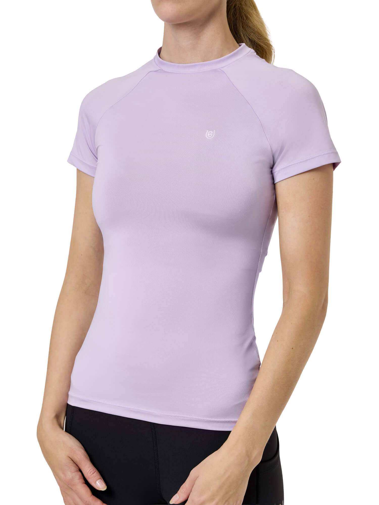Equestrian Stockholm Shirt Damen Dynamic Base Layer Lavender, Trainingsshirt, UV-Shirt, kurzarm
