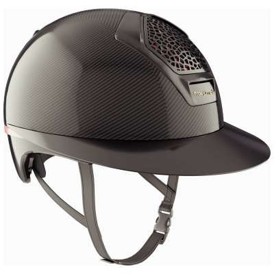 Freejump Riding Helmet Glossy Voronoï Carbon, without Temple Protection