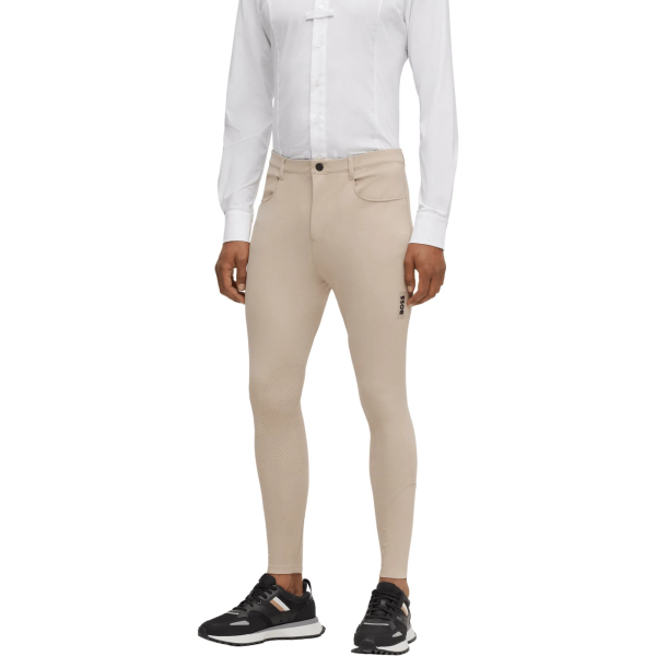 BOSS Equestrian Reithose Herren James, Kniebesatz, Knee-Grip