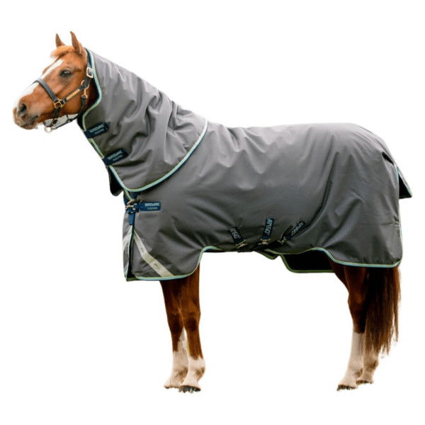 Horseware Outdoordecke Amigo Bravo 12 Plus Turnout Heavy, 400 g, inkl. abnehmbarem Halsteil