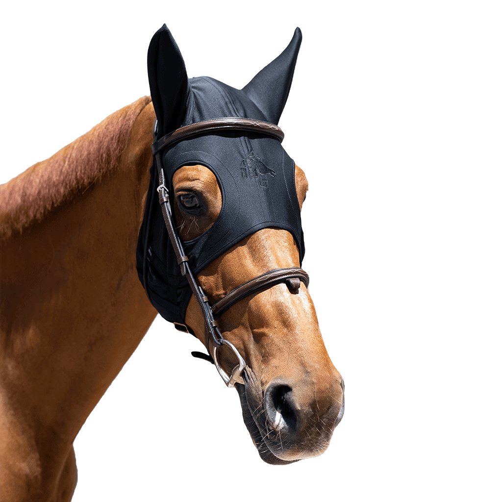 Fenwick Equestrian Mask Liquid Titanium with Ears | FUNDIS Fenwick Equestrian Mask Liquid Titanium with Ears | FUNDIS