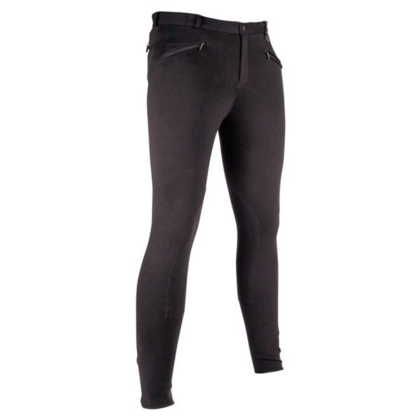 HKM Men´s Riding Breeches Basic, Knee Patches, Fabric