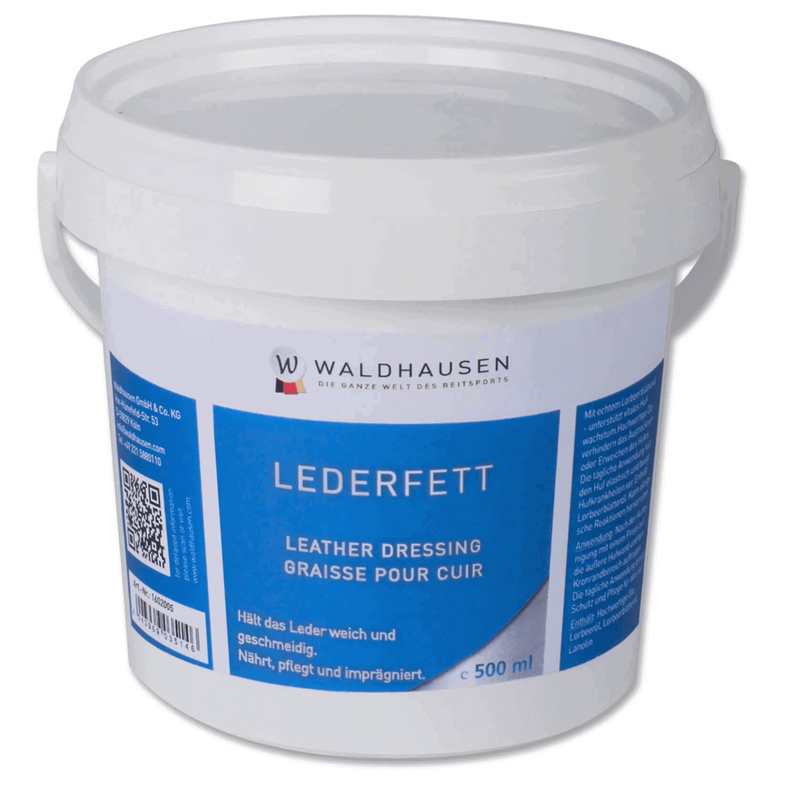 Waldhausen Lederfett Vaseline, Lederpflege, Sattelpflege