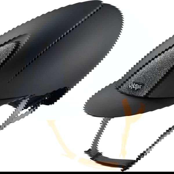 KEP Reithelm Smart NOVA Matt Silver Star mit Beigen Kinnriemen