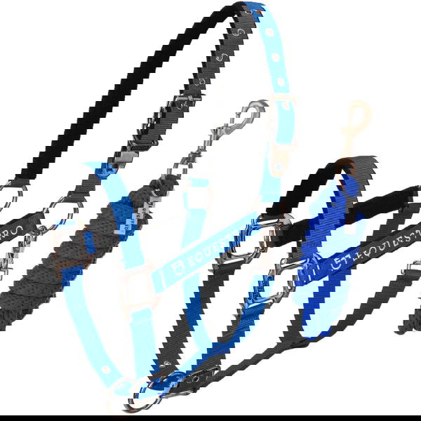 Equestro Halfter Set, Nylonhalfter, mit Führstrick