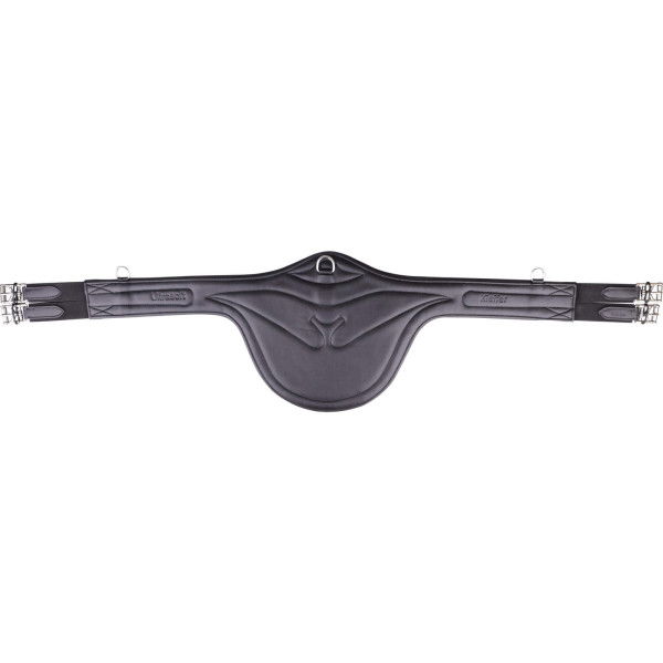 Kieffer Saddle Girth Ultrasoft, Stud Protection Girth, Leather, Elasticated on Both Sides