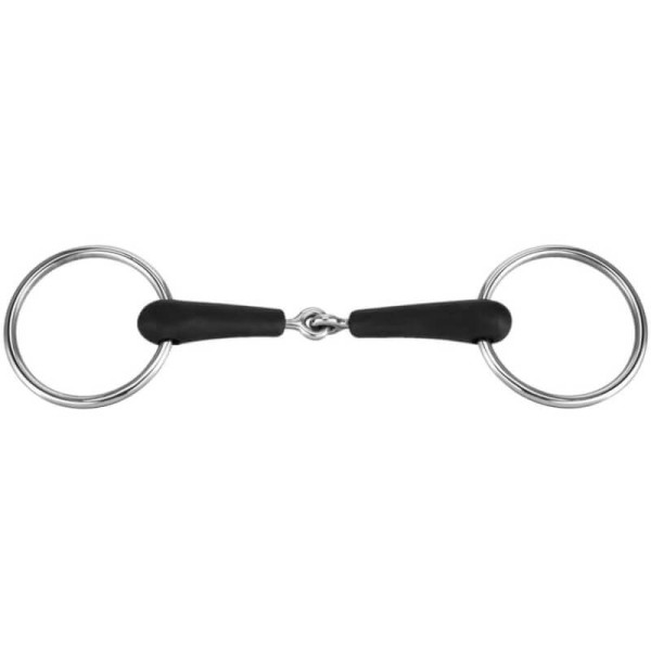 Sprenger Rubber Bit, Loose Ring Bit, single broken