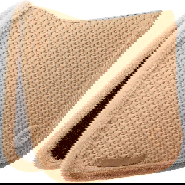 Kentucky Horsewear Saddle Pad Fake Fur Plaited Quilt, Dressage Saddle Pad