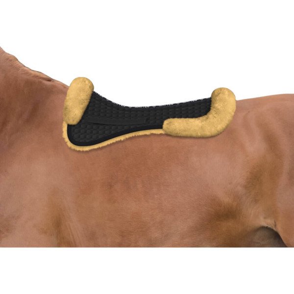 Mattes Lambskin Pad Dressage, Saddle Pad, with Fur Edge Front and Back