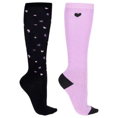 QHP Kids Riding Socks Lize FW25, Knee Socks, Set of 2