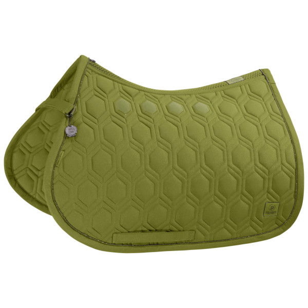 Eskadron Saddle Pad Sparkle Emblem Platinum FW24, Jumping Saddle Pad