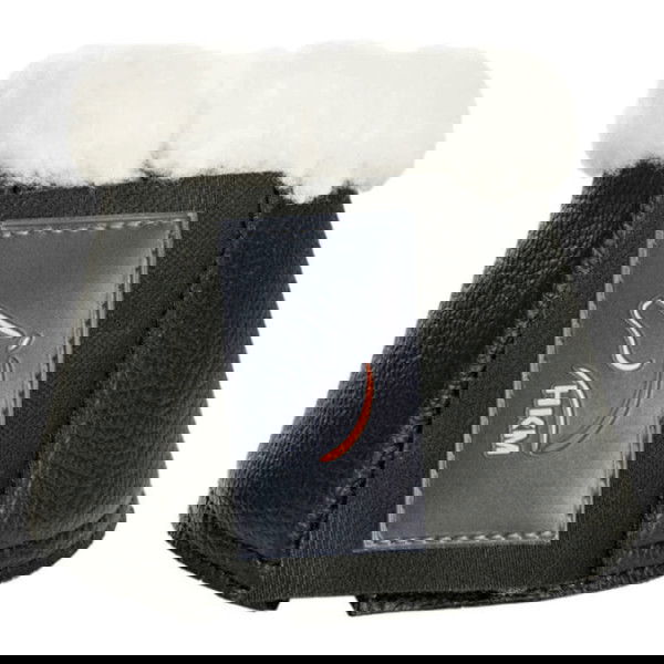 HKM Hufglocken Comfort, Springglocken, Lederimitat, mit Kunstfell