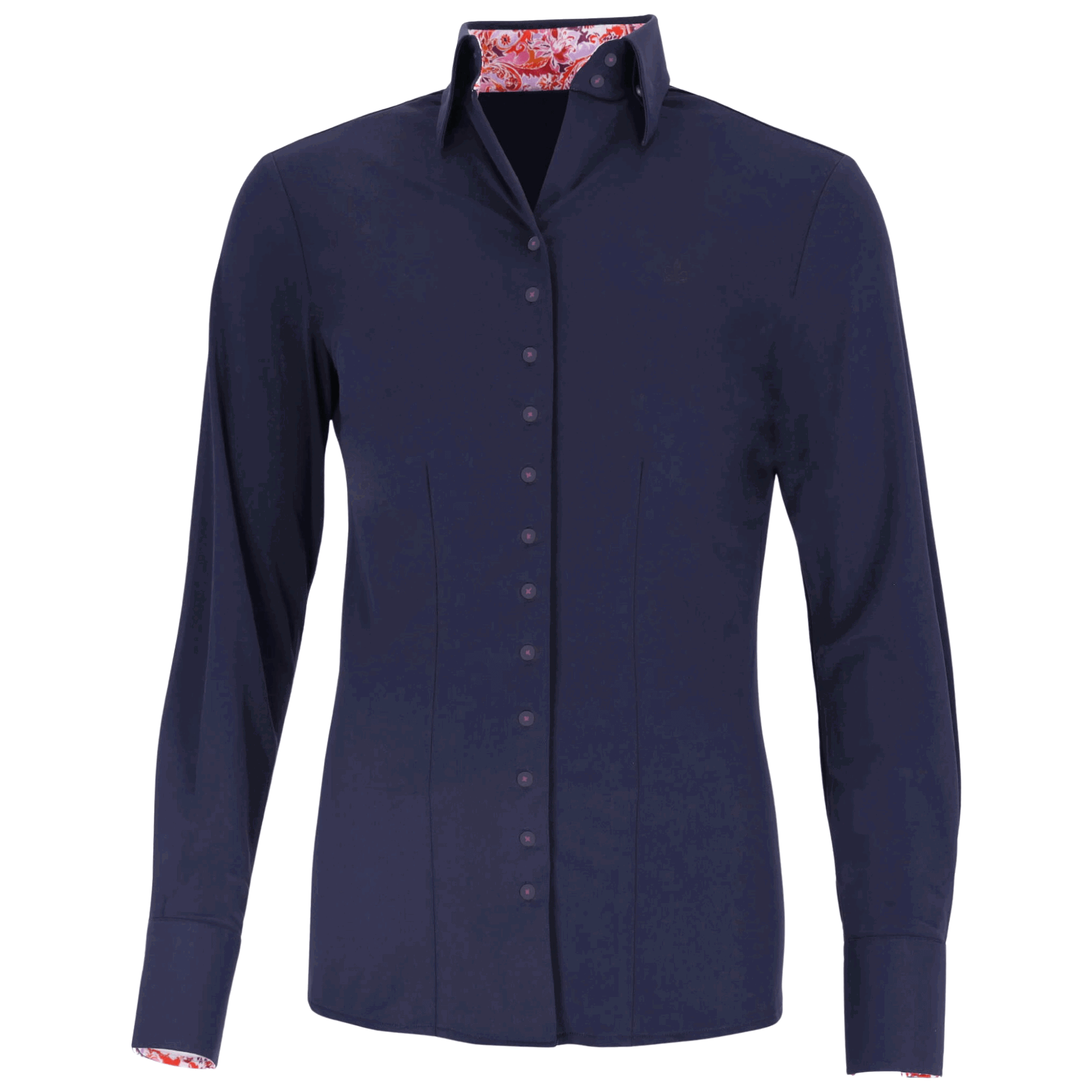 Fior da Liso Bluse Damen Nova Paisley L, Funktionsbluse, langarm