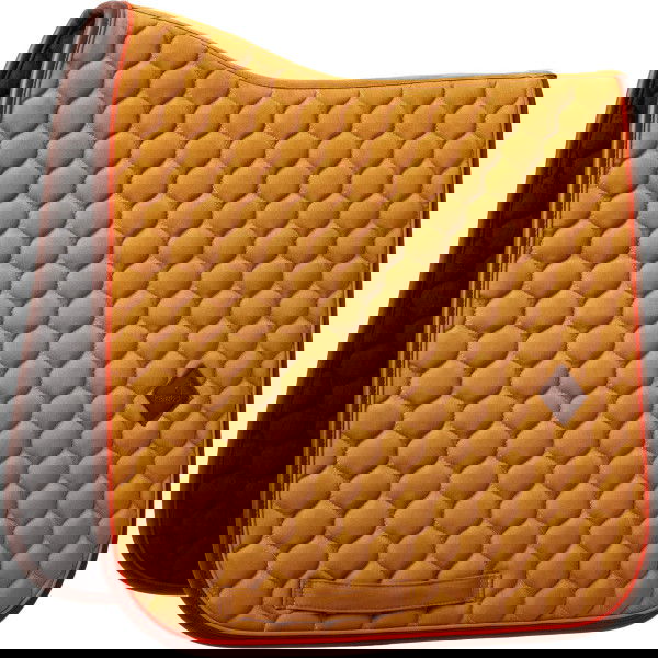 Kentucky Horsewear Saddle Pad Onion Quilt Leather Neon, Dressage Saddle Pad